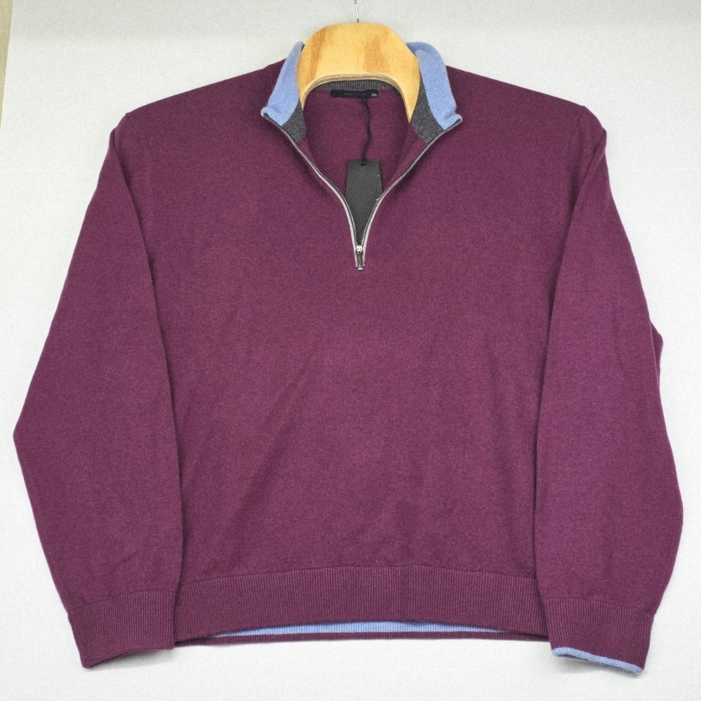 Greyson Sebosack‎ 1/4 Zip Sweater Hawk 601 XXL Men's Pullover Maroon